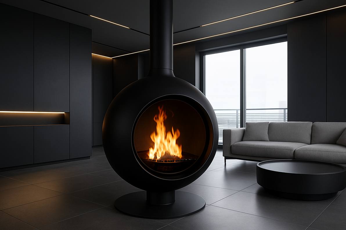 Как выбрать цвет камина