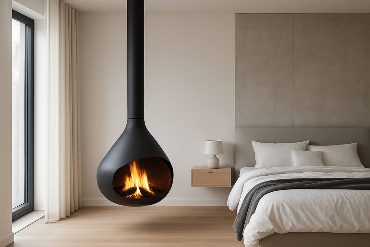 Камин в спальне: можно ли ставить и как обеспечить безопасность