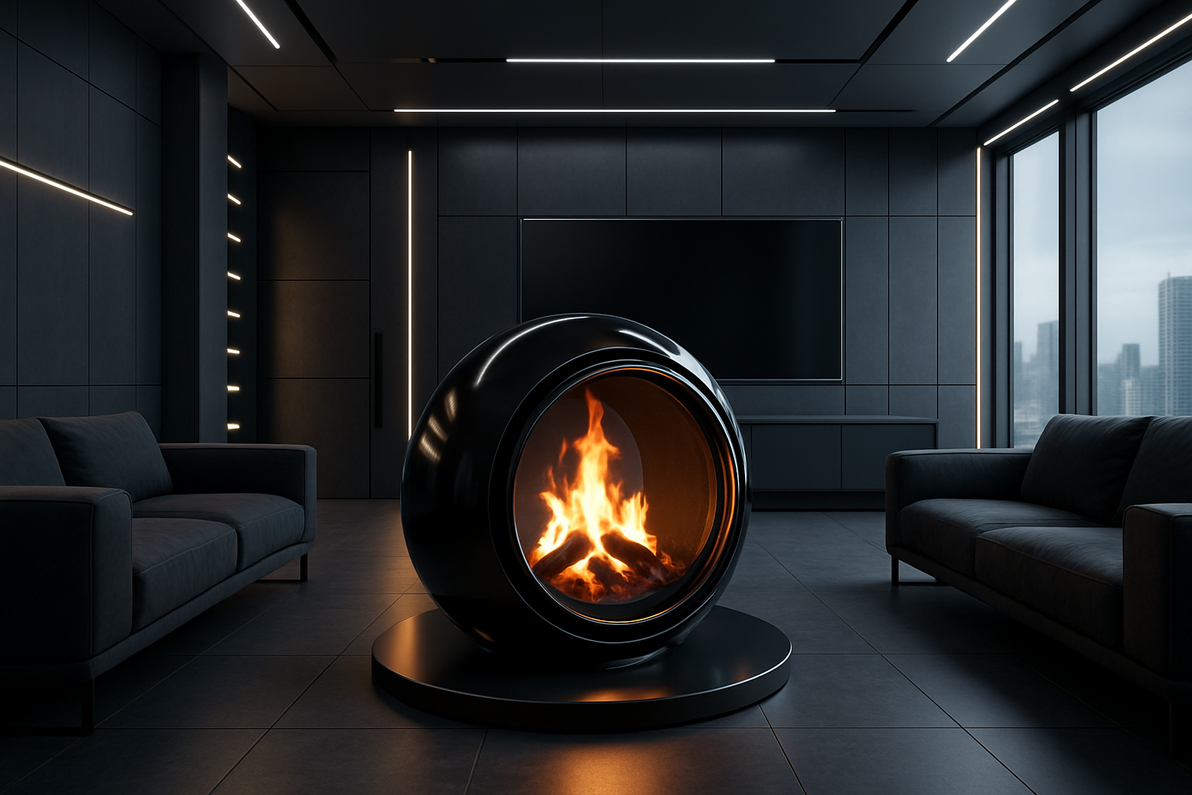 Большой камин для дома с высокими потолками: как не замерзнуть у огня